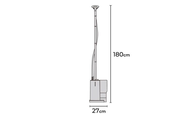 W27 × H180 × D17cm